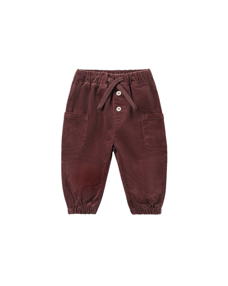 quincy mae luca pant in black cherry baby Little