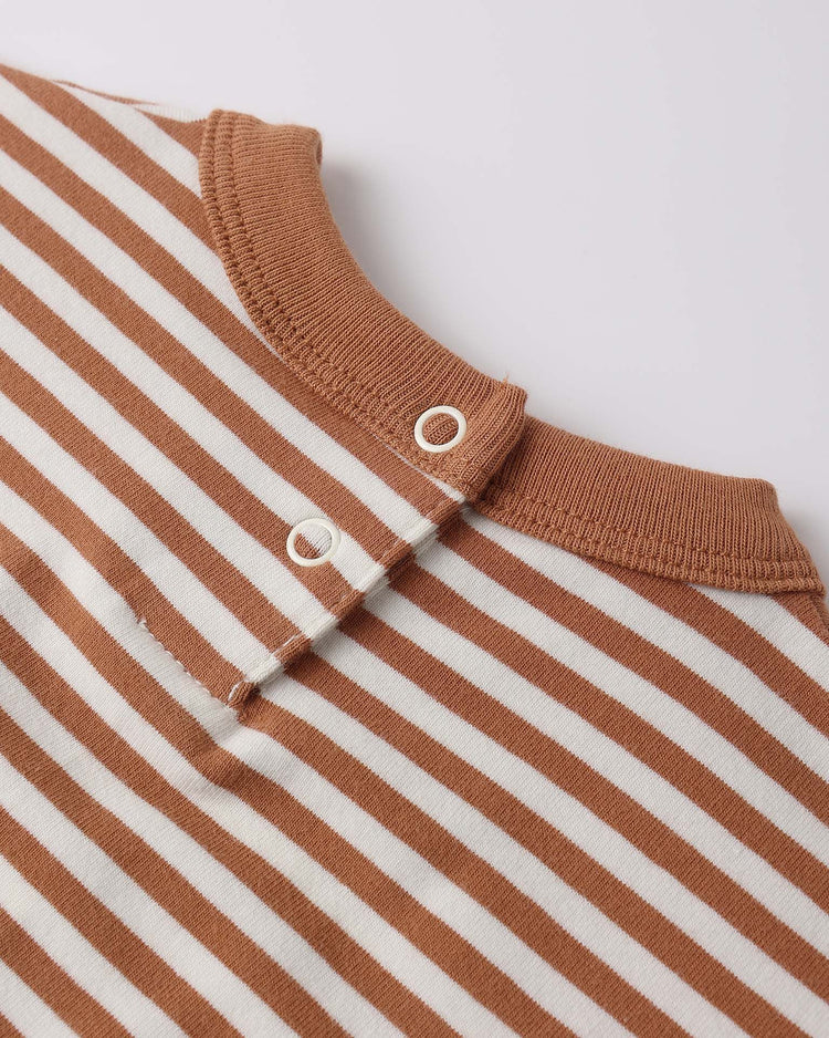quincy mae relaxed bubble romper in poppy stripe baby Little