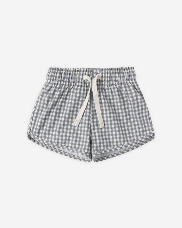 quincy mae boys swim short in ocean gingham baby Little