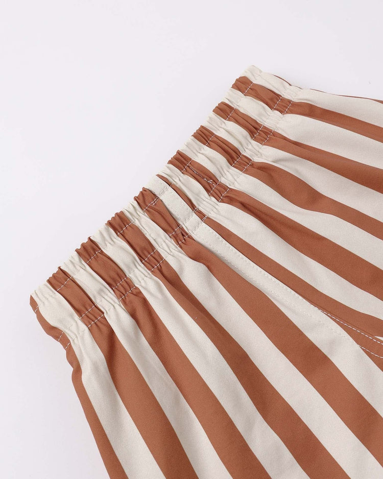 quincy mae boys swim short in retro poppy stripe baby Little
