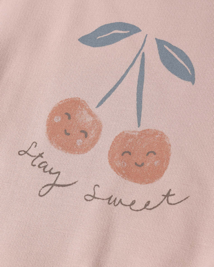 quincy mae relaxed sweatshirt in cherry baby Little