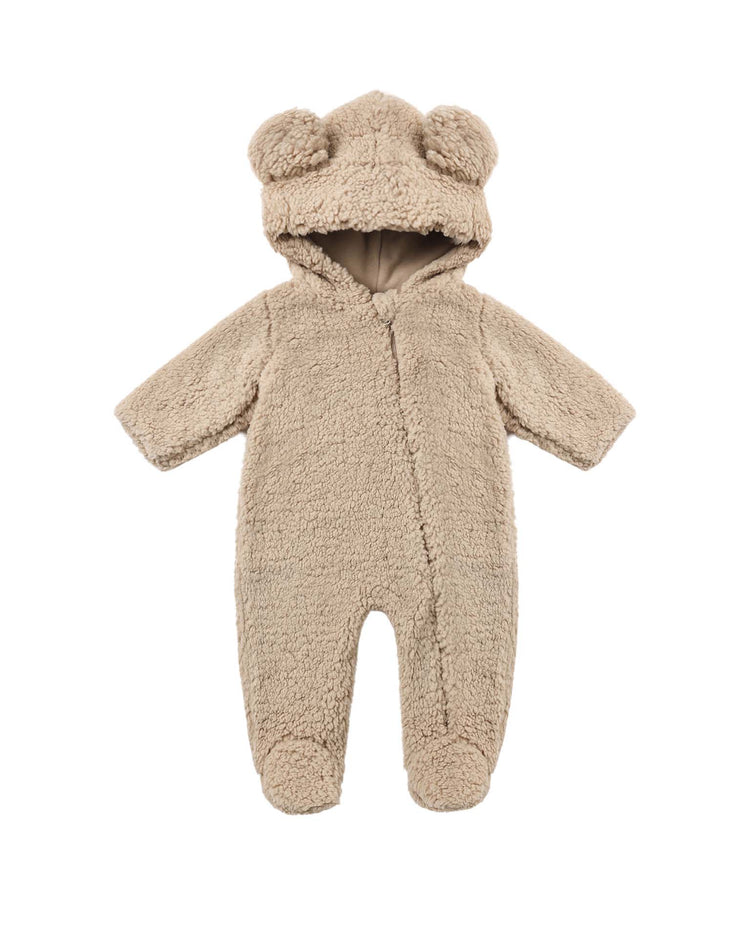 bear jumpsuit in latte