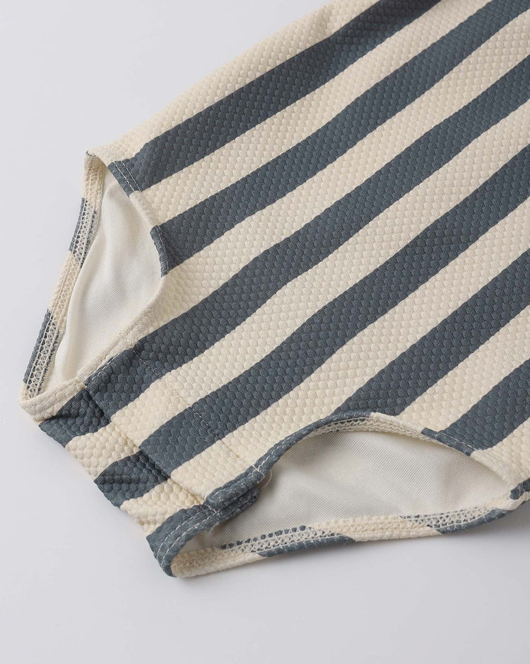 quincy mae scoop back one - piece swimsuit in retro ocean stripe baby Little
