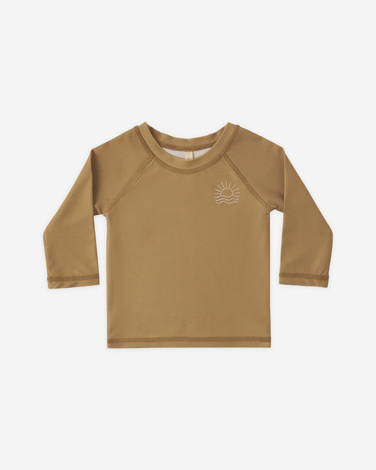quincy mae rashguard in honey baby Little