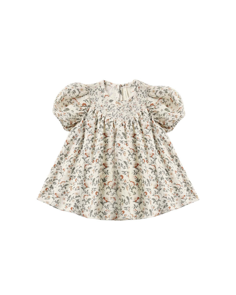 carina dress in holiday floral
