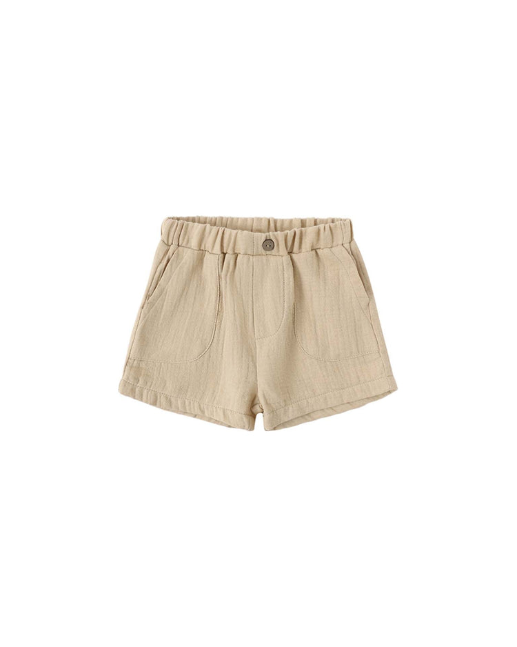 quincy mae utility short in butterscotch baby Little