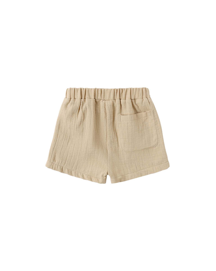 quincy mae utility short in butterscotch baby Little