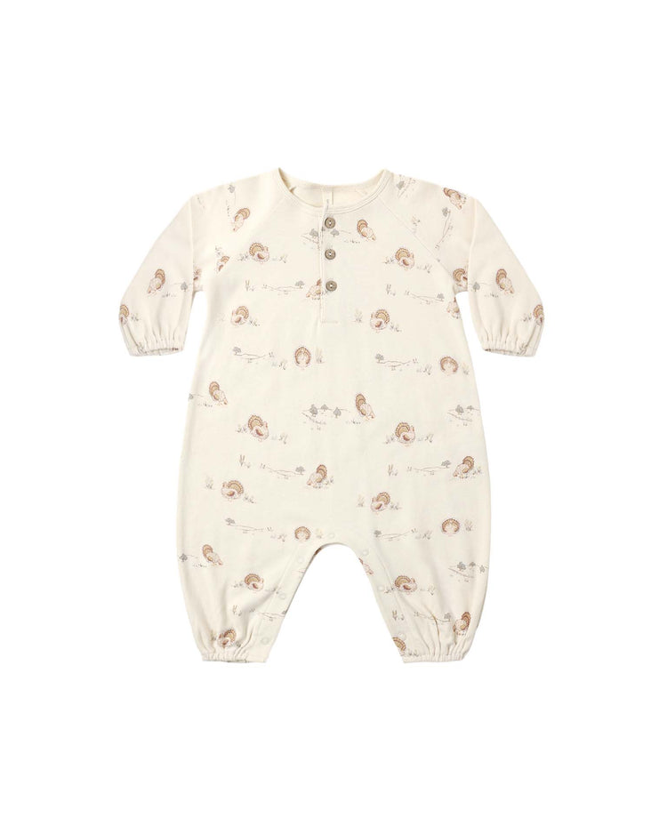 quincy mae henley bubble jumpsuit in turkey baby Little