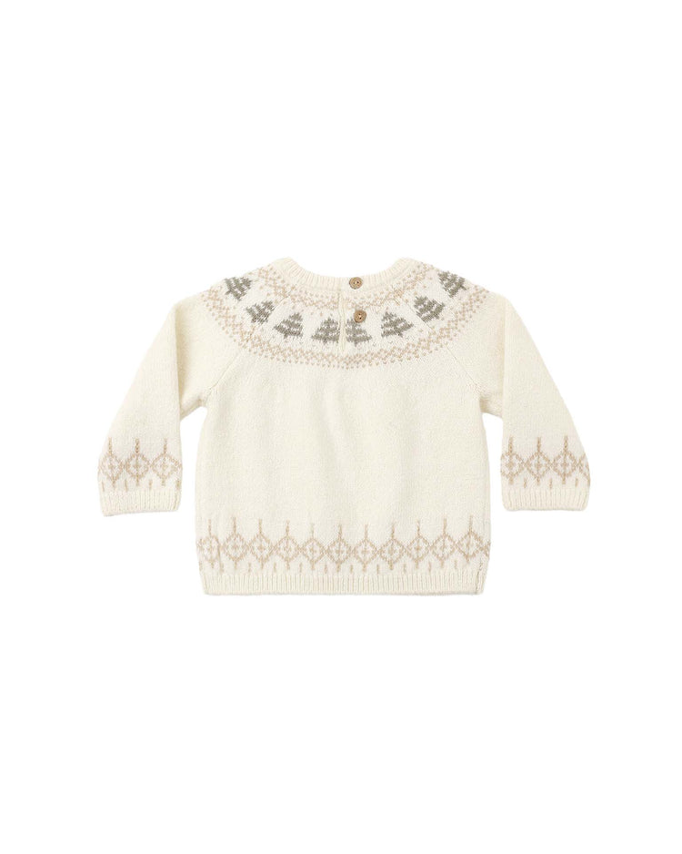 quincy mae rex sweater in tree fair isle baby Little