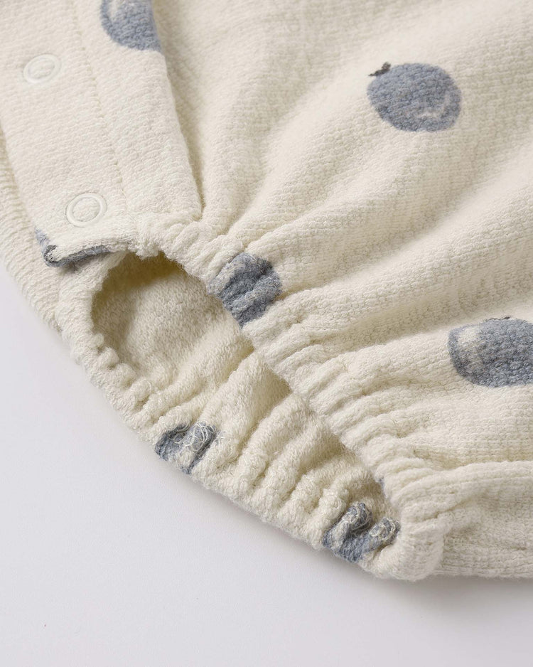 quincy mae relaxed short sleeve bubble romper in blueberries baby Little