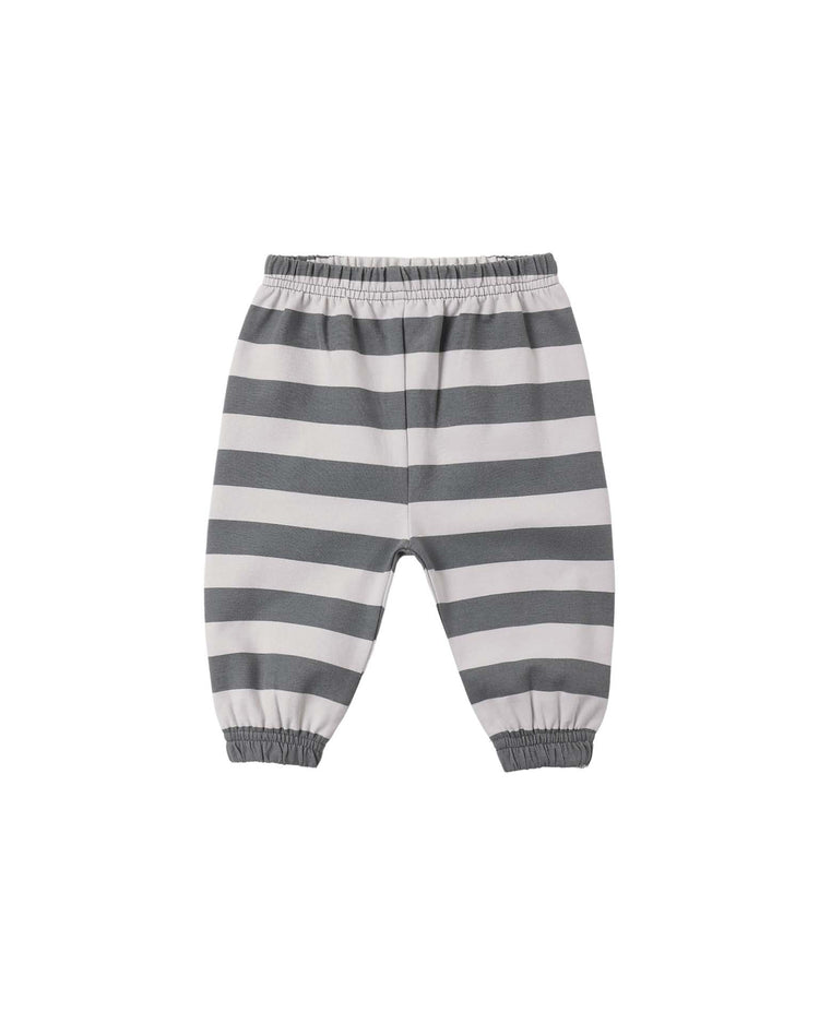 quincy mae oversized sweatpants in midnight stripe baby Little