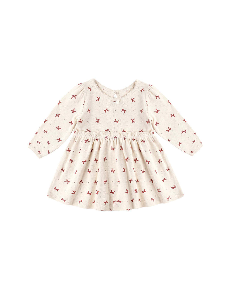quincy mae alda dress in red bows baby Little