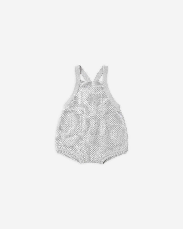 quincy mae caleb knit shortall in heathered sky baby Little
