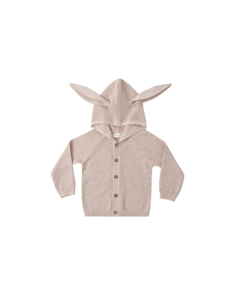 quincy mae bunny knit sweater in heathered latte baby Little