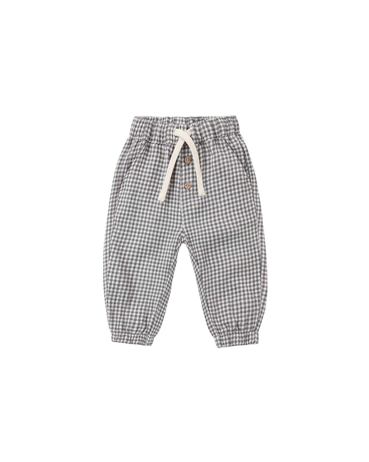 quincy mae giovani pant in midnight gingham baby Little