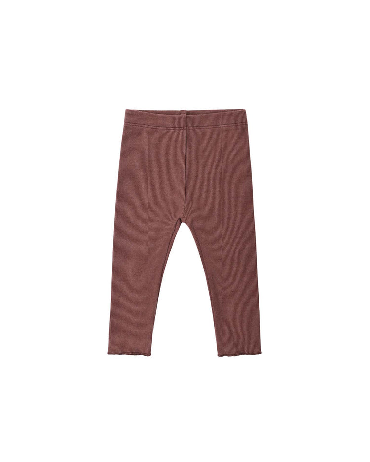 quincy mae ribbed legging in black cherry baby Little