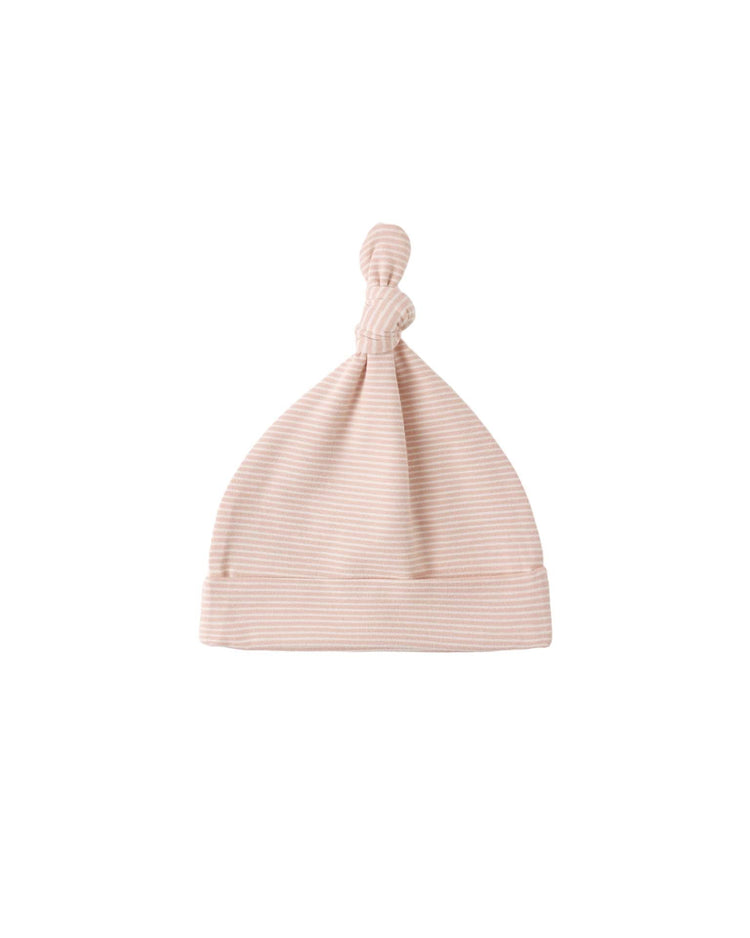 quincy mae knotted baby hat in melon micro stripe baby Little