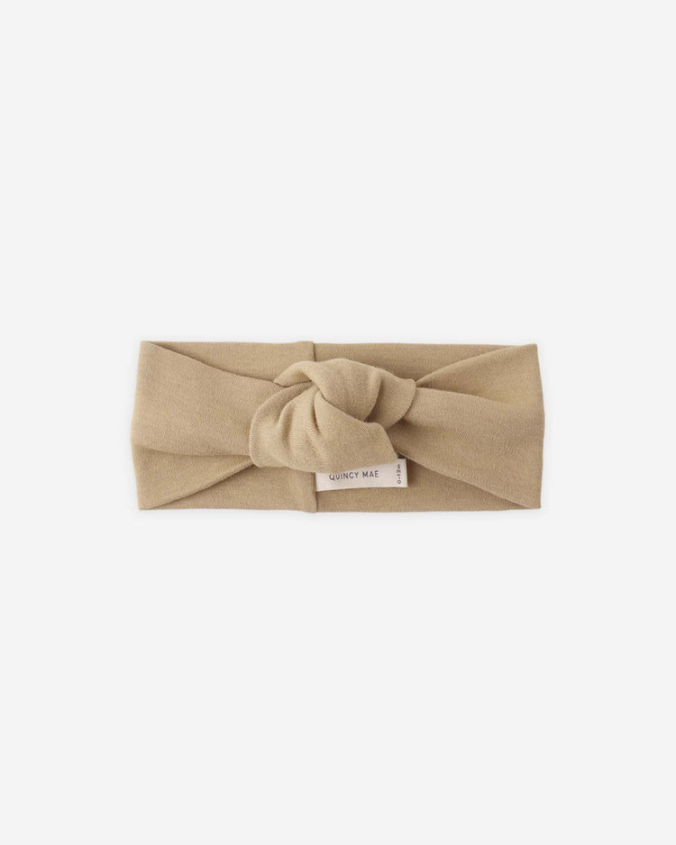 quincy mae knotted headband in honey baby Little