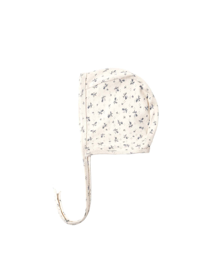 quincy mae baby bonnet in blue ditsy accessories Little