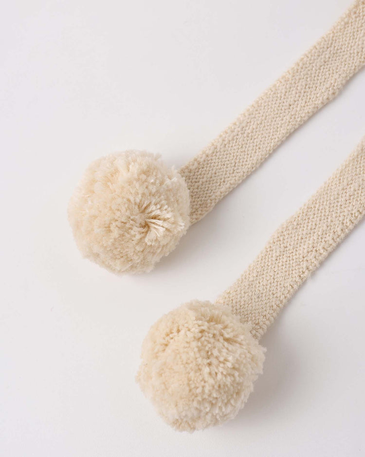 quincy mae bunny knit bonnet in ecru baby Little