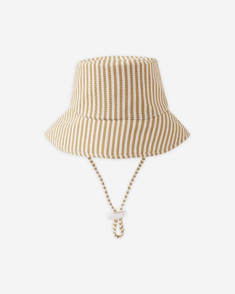 quincy mae bucket hat in honey stripe small baby Little
