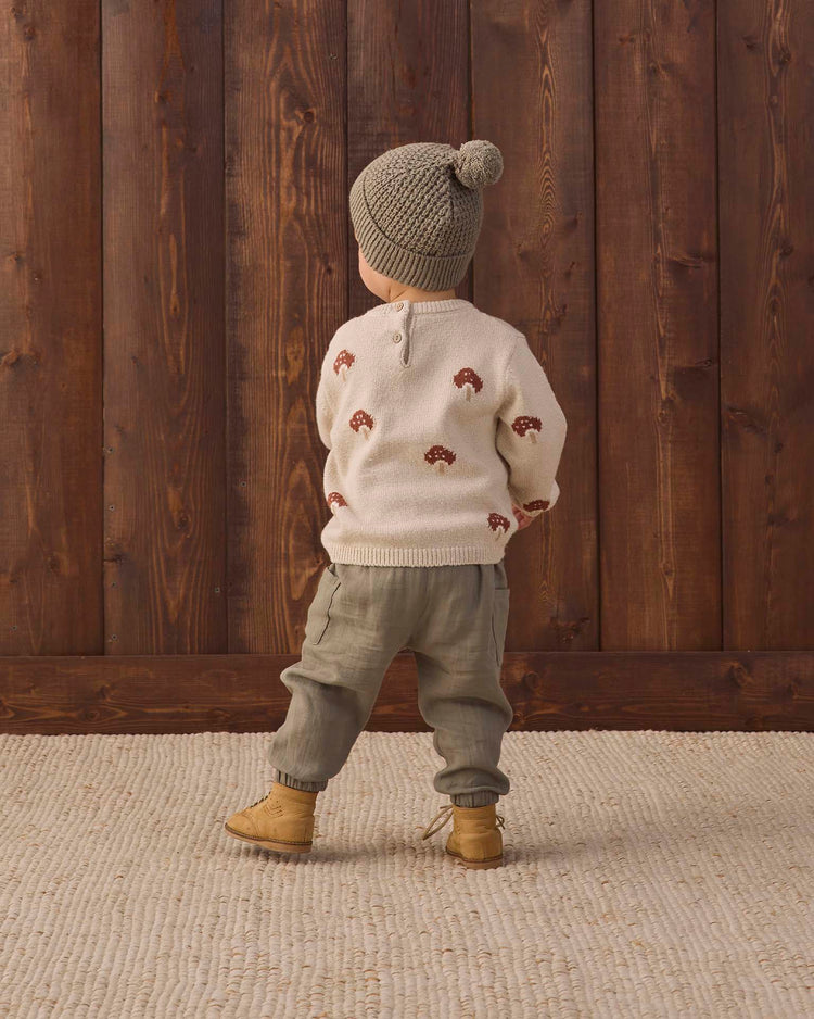rex sweater in mushroom
