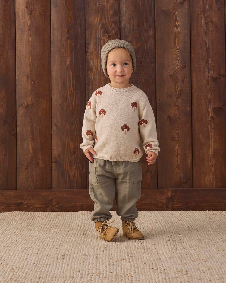 rex sweater in mushroom