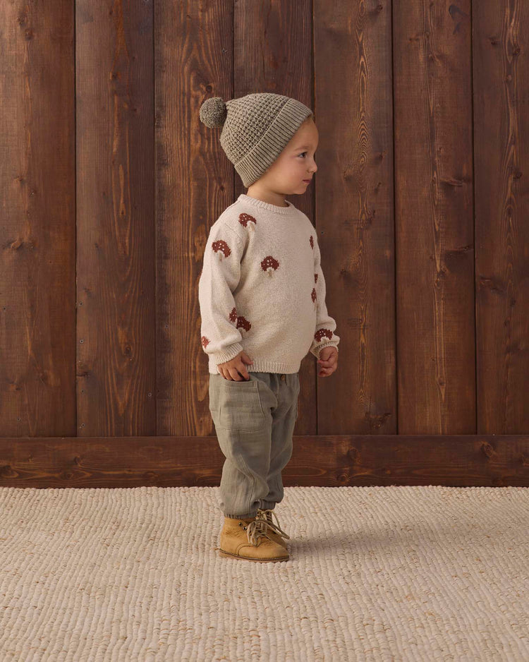 rex sweater in mushroom