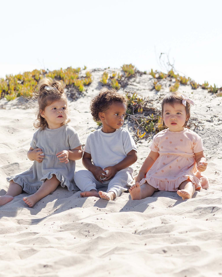 quincy mae terry dress in sage baby Little