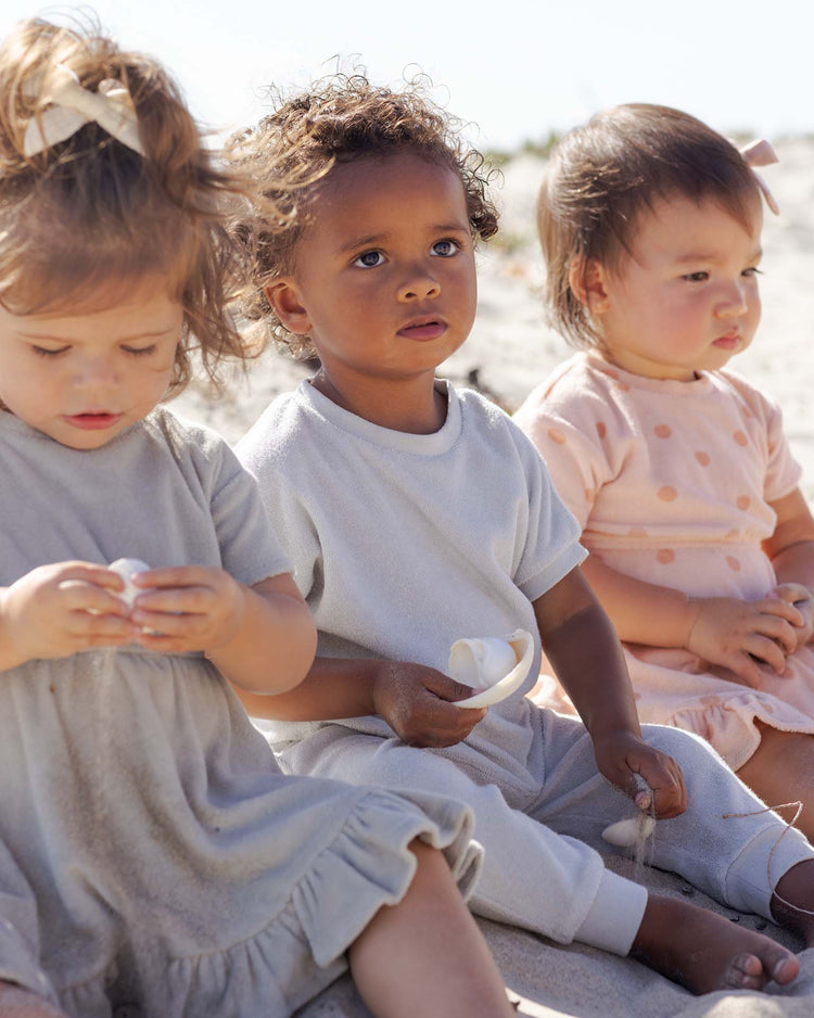 quincy mae terry tee + pant set in sky baby Little