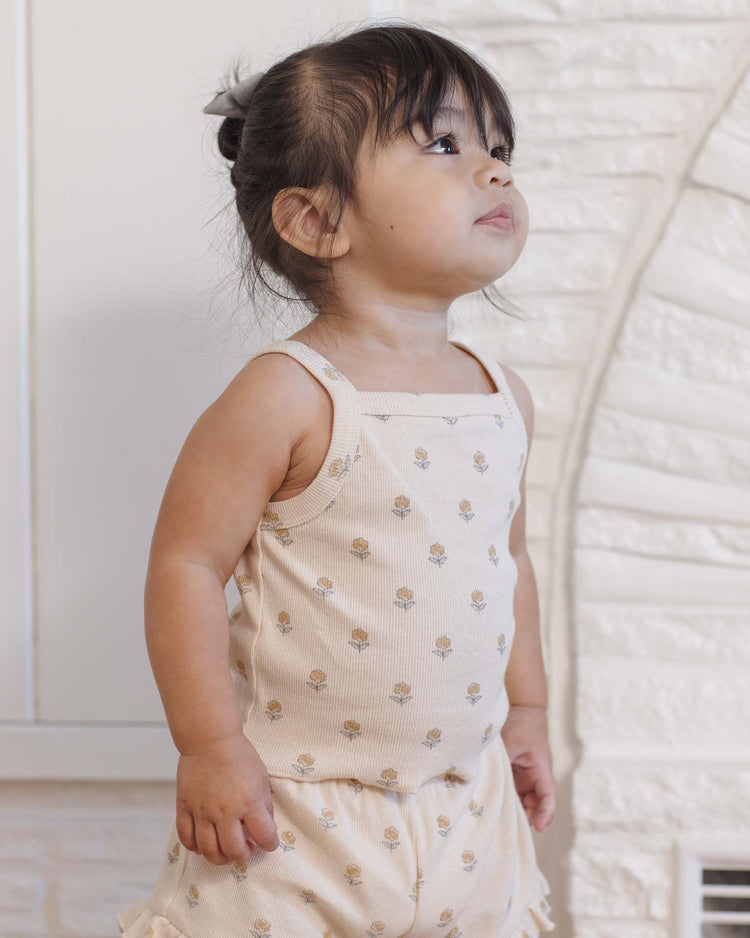 quincy mae evie tank + shortie set in buttercup baby Little