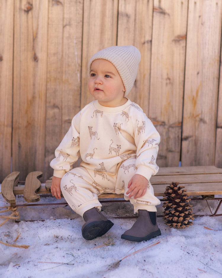 raglan jumpsuit in leopards