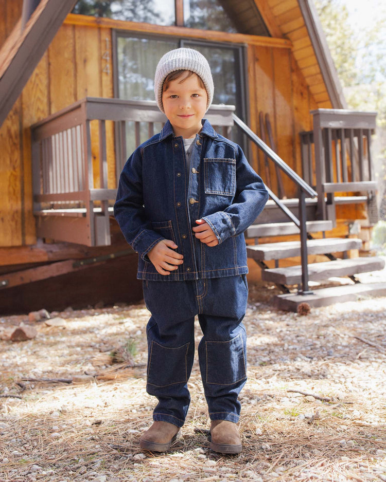 baggy pant in dark indigo