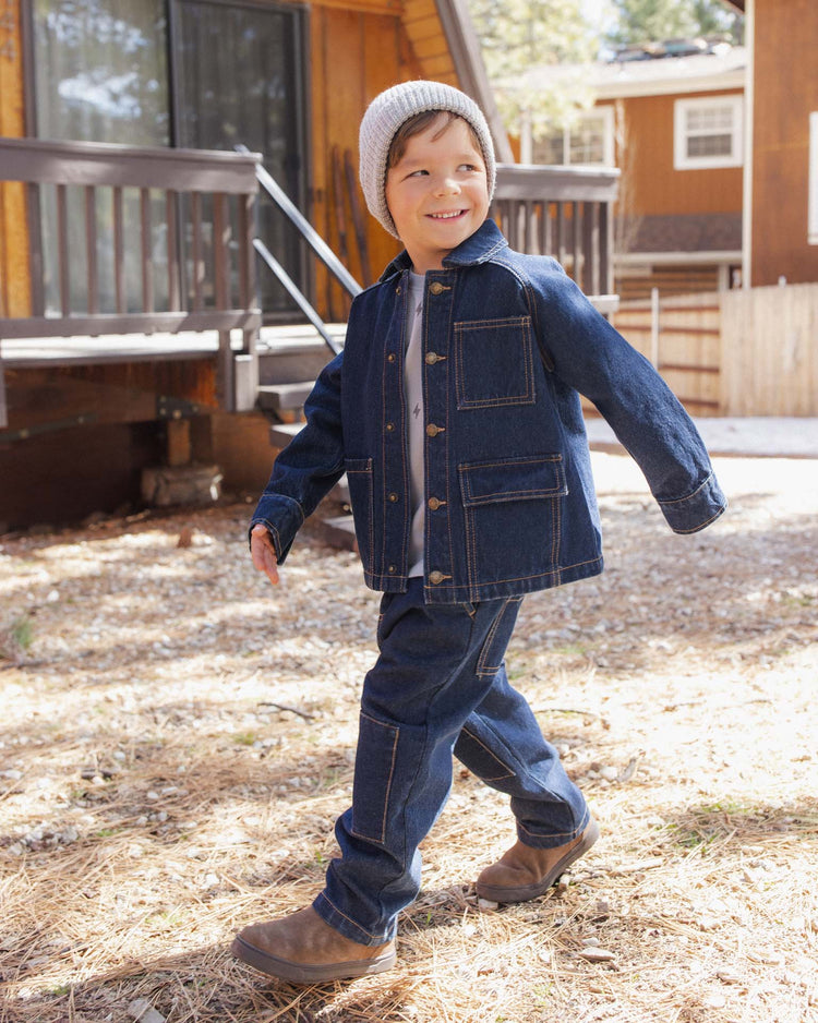 baggy pant in dark indigo
