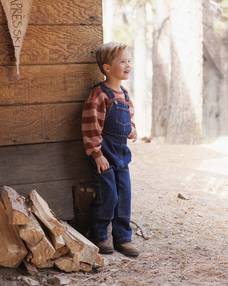 utility overall in dark indigo