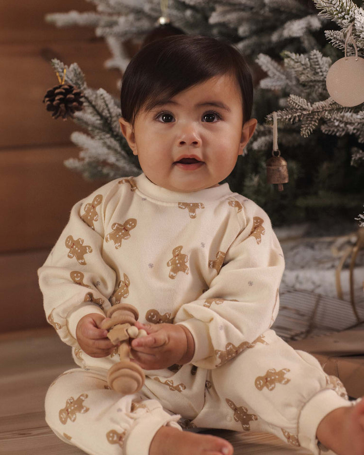rylee + cru raglan jumpsuit in gingerbread baby Little