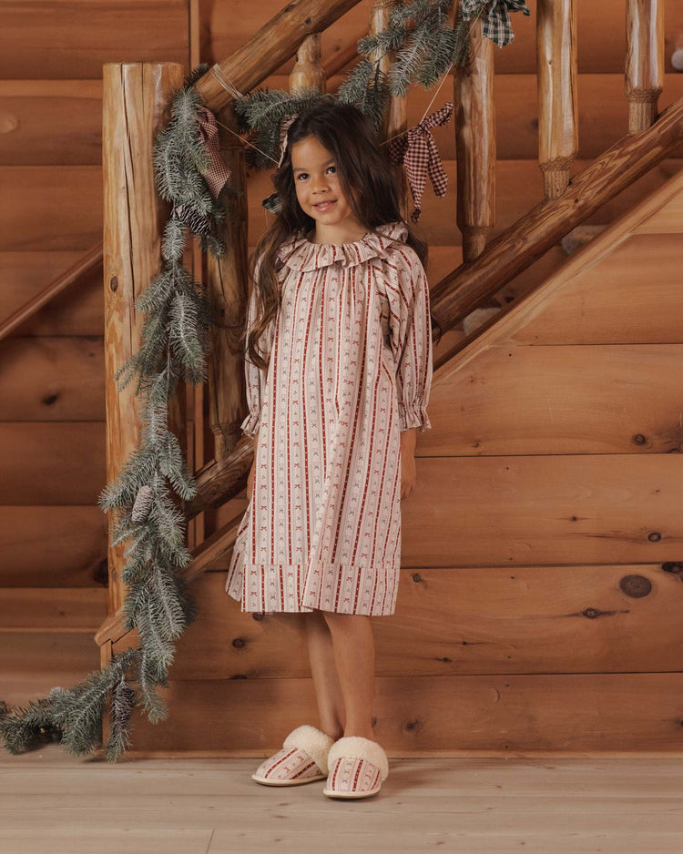 rylee + cru girl's nightgown in candy cane lane kids Little