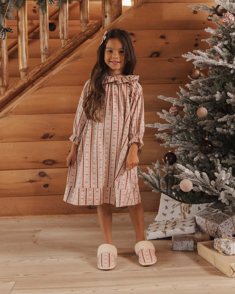 rylee + cru girl's nightgown in candy cane lane kids Little