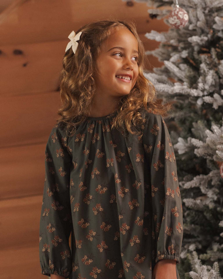 rylee + cru holly nightgown in evergreen kids Little
