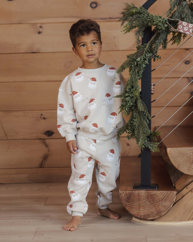rylee + cru relaxed sweatshirt in santa kids Little