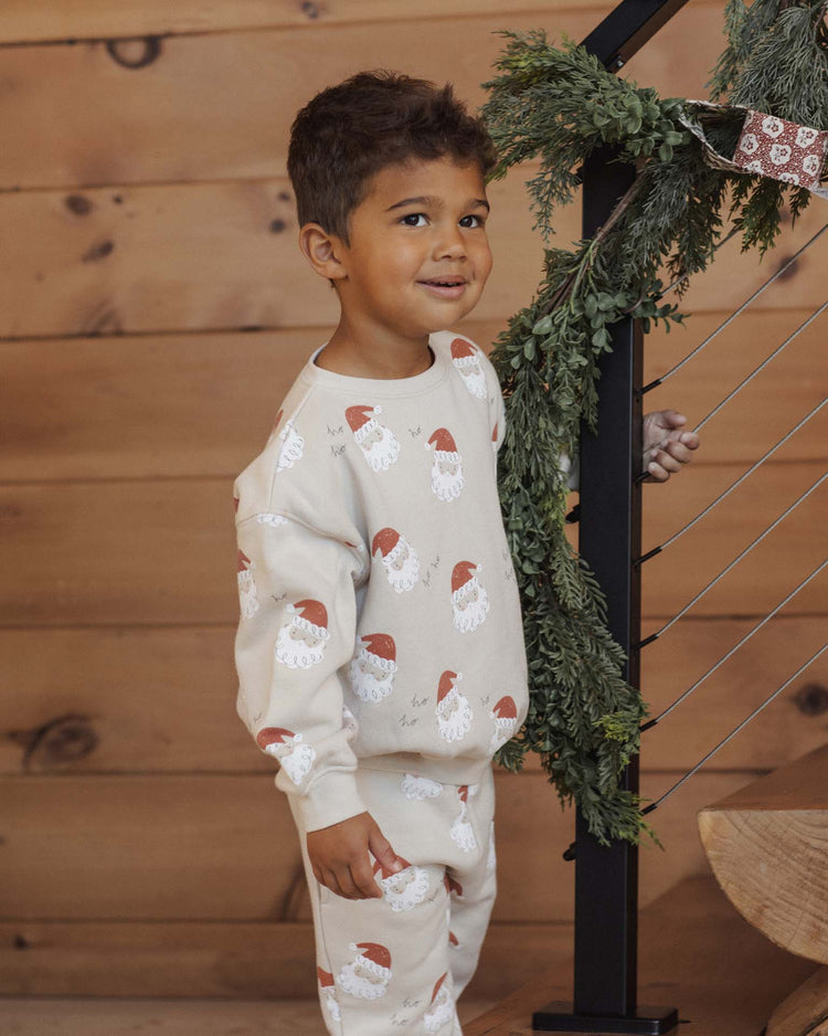 rylee + cru relaxed sweatshirt in santa kids Little