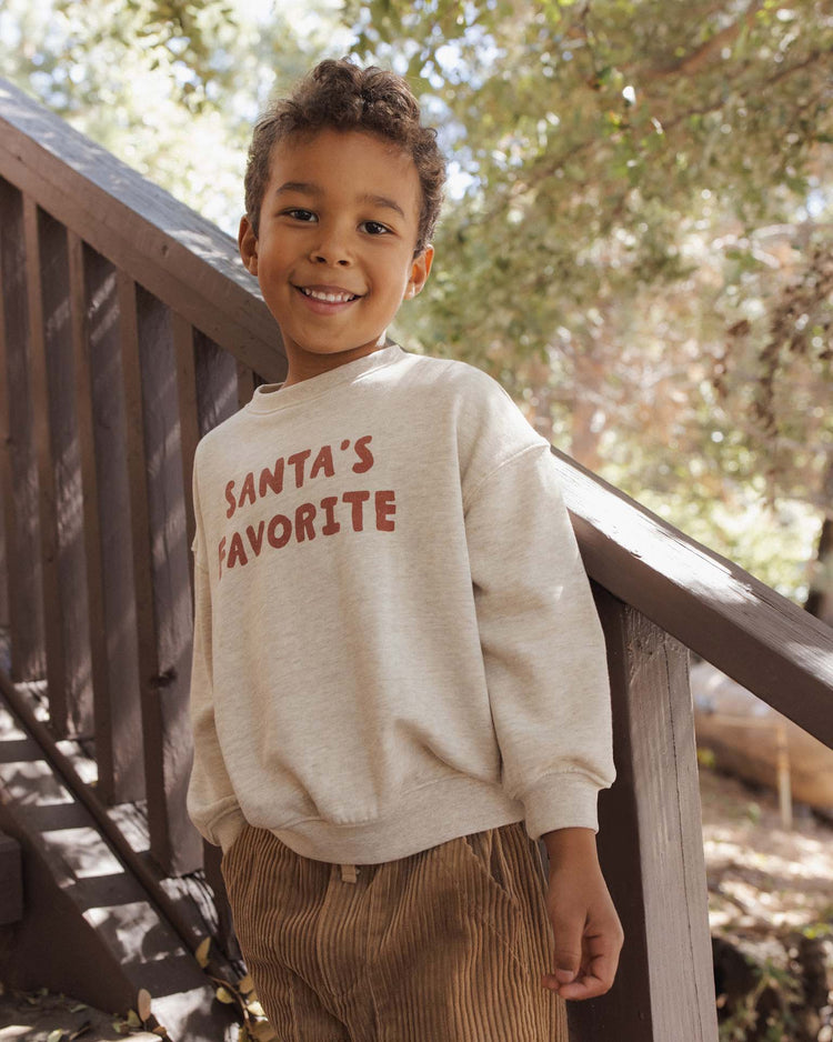 rylee + cru relaxed sweatshirt in santa's favorite kids Little