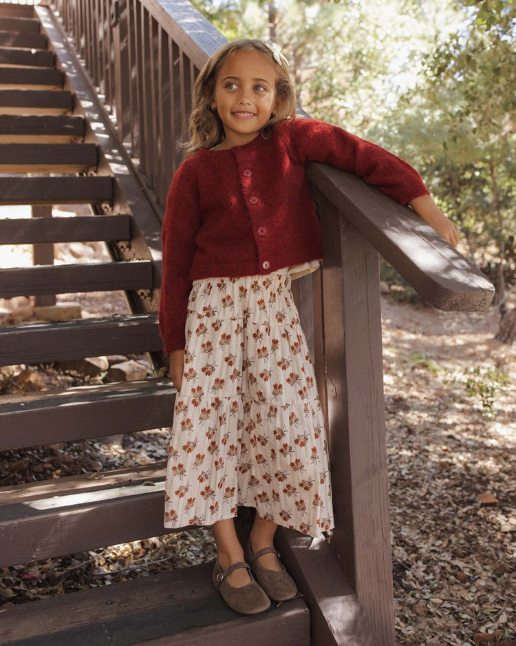 fuzzy cardigan in ruby
