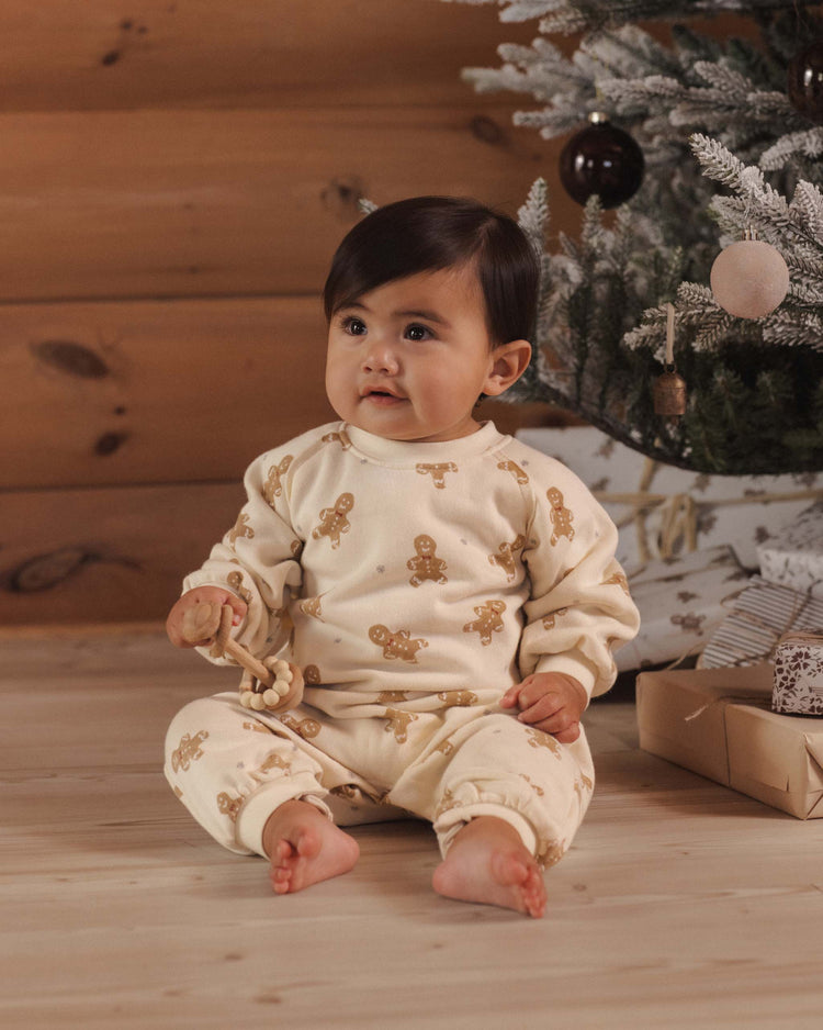 rylee + cru raglan jumpsuit in gingerbread baby Little