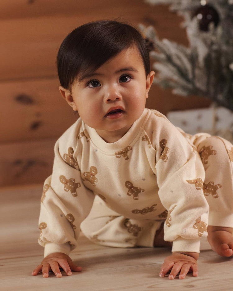 rylee + cru raglan jumpsuit in gingerbread baby Little