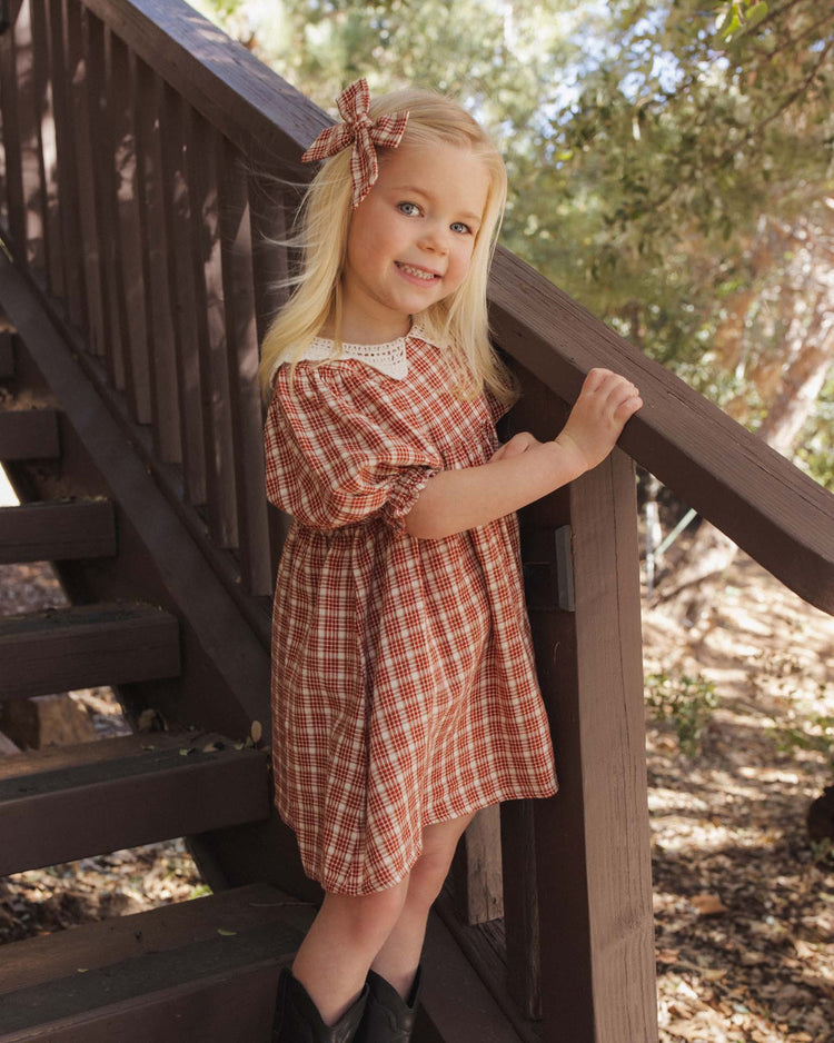 rylee + cru heidi dress in vintage plaid kids Little