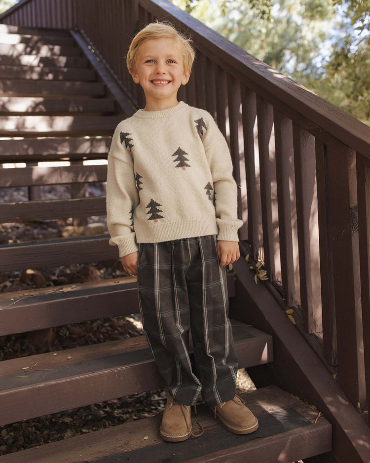rylee + cru palmer pant in holiday plaid kids Little