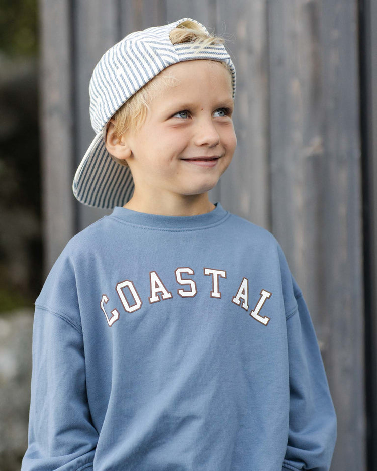 rylee + cru relaxed sweatshirt in coastal kids Little