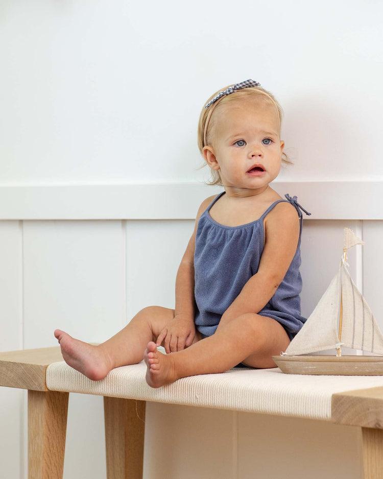 rylee + cru nala romper in marine kids Little