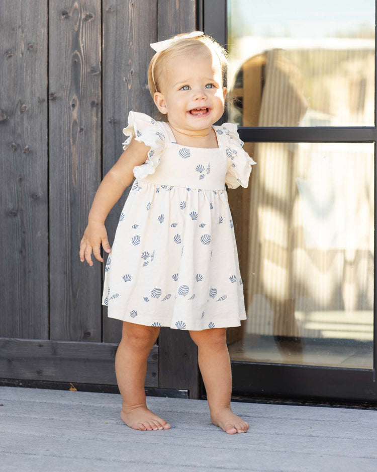 rylee + cru mariposa dress in seashells kids Little